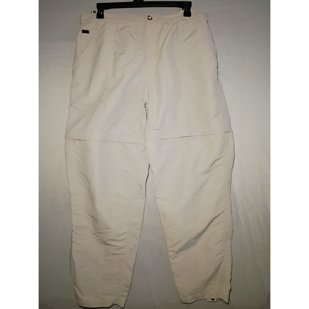 North Face Convertible Pants Mens XXL Beige Utility Hiking TekWare Tech Baggy
